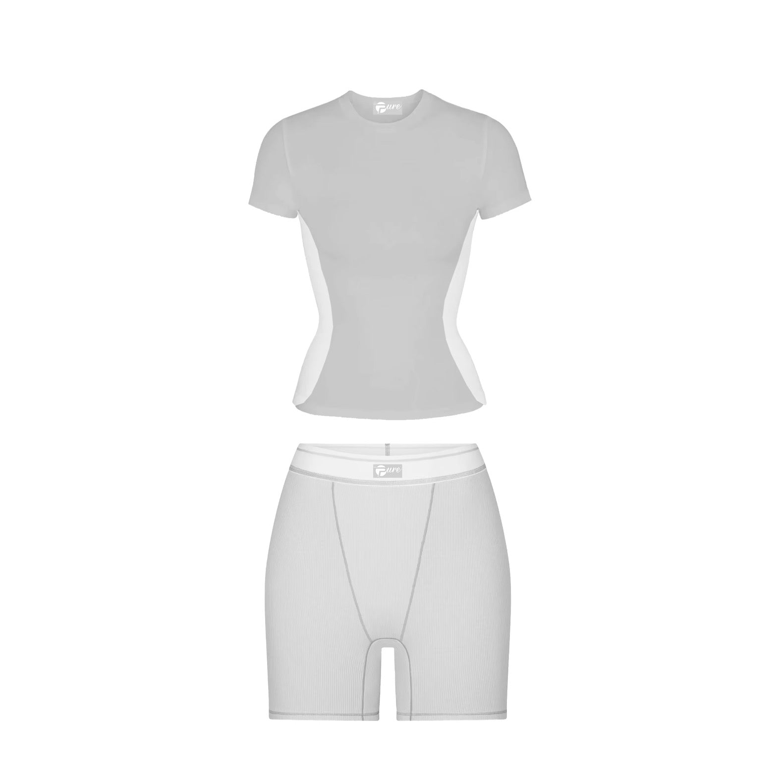 Crisp Grey Short Set